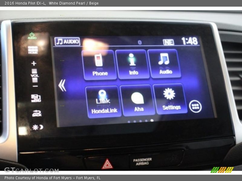 White Diamond Pearl / Beige 2016 Honda Pilot EX-L