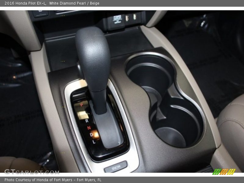 White Diamond Pearl / Beige 2016 Honda Pilot EX-L