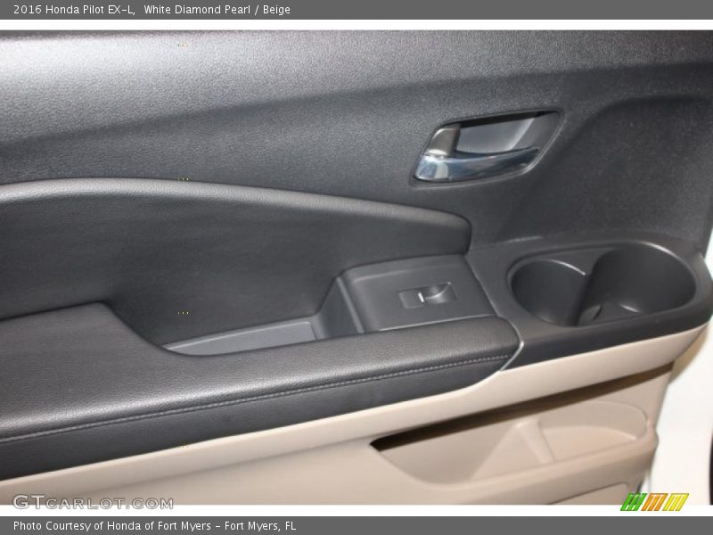 White Diamond Pearl / Beige 2016 Honda Pilot EX-L