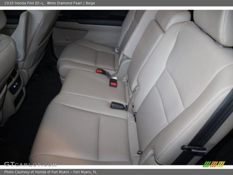 White Diamond Pearl / Beige 2016 Honda Pilot EX-L