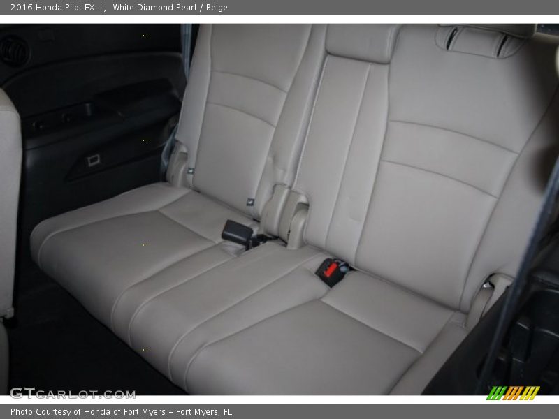 White Diamond Pearl / Beige 2016 Honda Pilot EX-L
