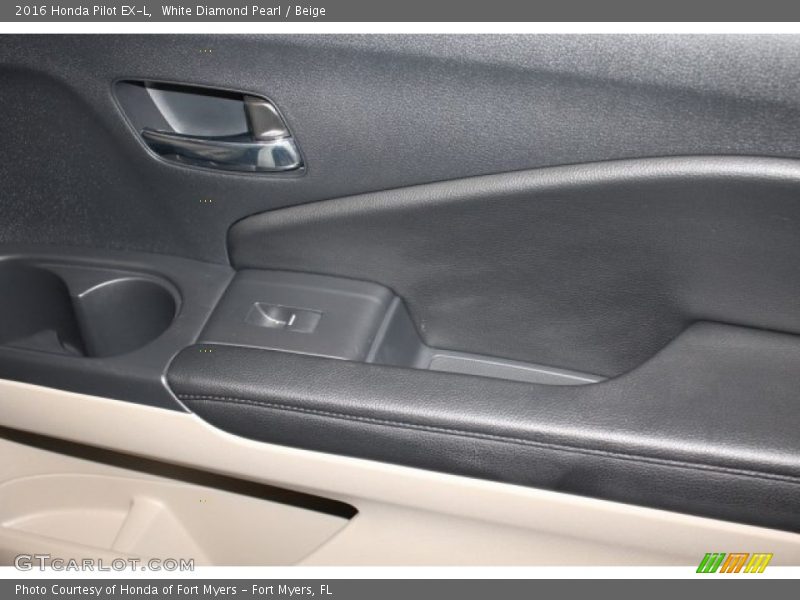 White Diamond Pearl / Beige 2016 Honda Pilot EX-L