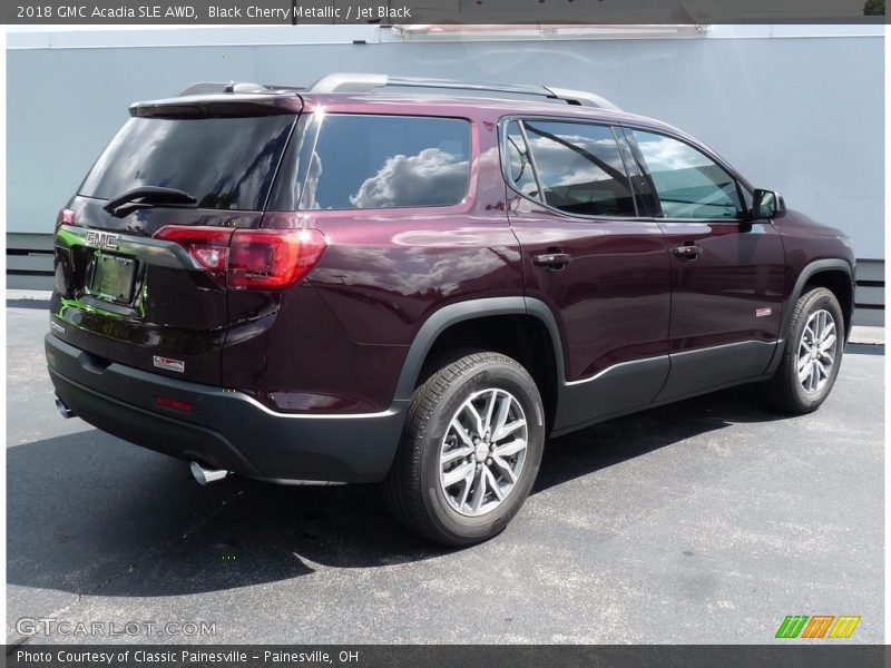 Black Cherry Metallic / Jet Black 2018 GMC Acadia SLE AWD