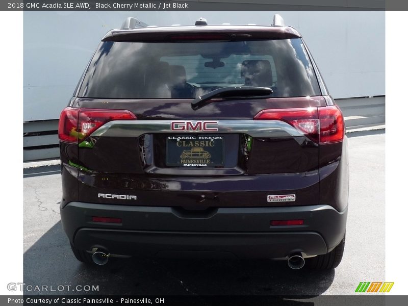 Black Cherry Metallic / Jet Black 2018 GMC Acadia SLE AWD