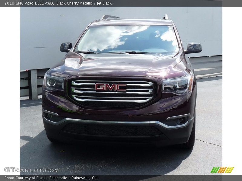 Black Cherry Metallic / Jet Black 2018 GMC Acadia SLE AWD