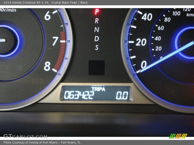 Crystal Black Pearl / Black 2014 Honda Crosstour EX-L V6