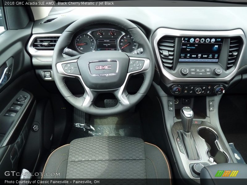 Black Cherry Metallic / Jet Black 2018 GMC Acadia SLE AWD