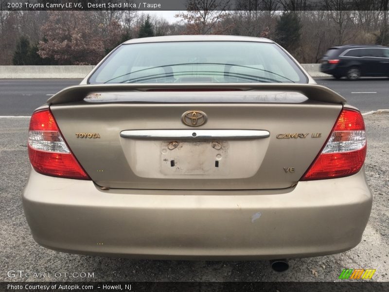 Desert Sand Mica / Taupe 2003 Toyota Camry LE V6