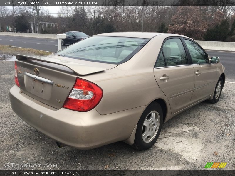 Desert Sand Mica / Taupe 2003 Toyota Camry LE V6