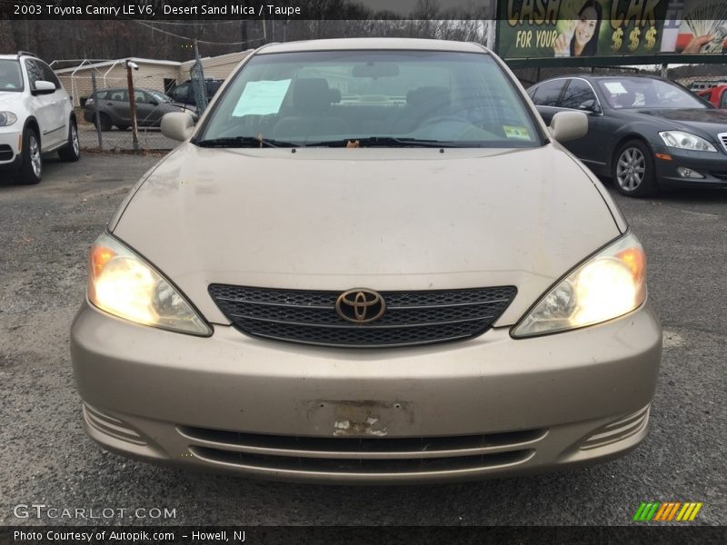 Desert Sand Mica / Taupe 2003 Toyota Camry LE V6