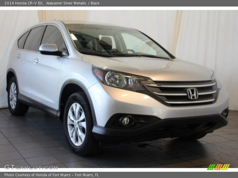 Alabaster Silver Metallic / Black 2014 Honda CR-V EX