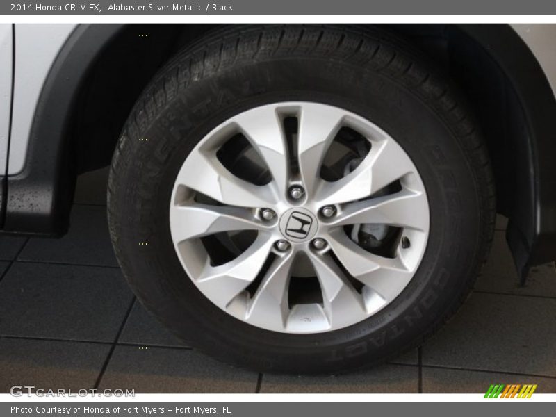Alabaster Silver Metallic / Black 2014 Honda CR-V EX