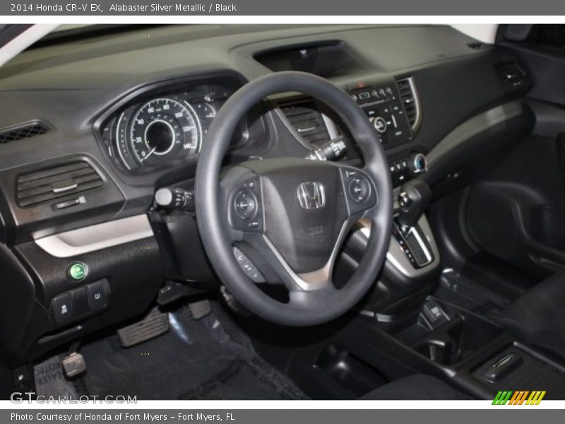 Alabaster Silver Metallic / Black 2014 Honda CR-V EX