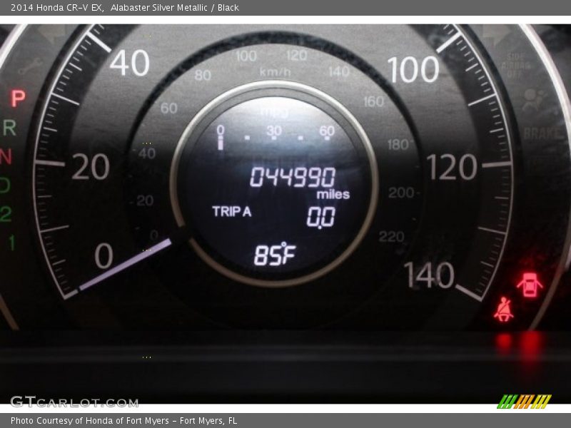 Alabaster Silver Metallic / Black 2014 Honda CR-V EX