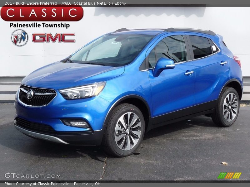 Coastal Blue Metallic / Ebony 2017 Buick Encore Preferred II AWD