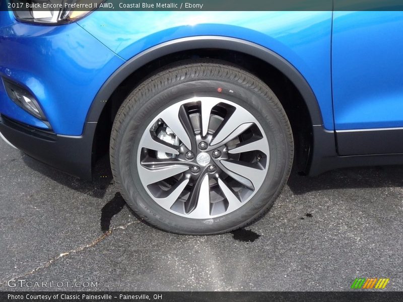 Coastal Blue Metallic / Ebony 2017 Buick Encore Preferred II AWD
