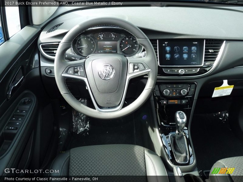 Coastal Blue Metallic / Ebony 2017 Buick Encore Preferred II AWD