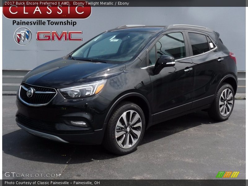 Ebony Twilight Metallic / Ebony 2017 Buick Encore Preferred II AWD