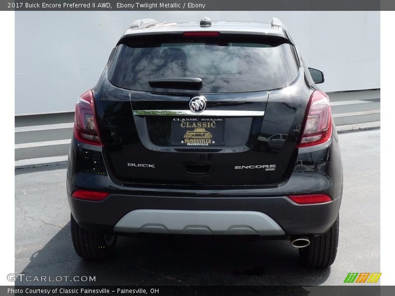 Ebony Twilight Metallic / Ebony 2017 Buick Encore Preferred II AWD