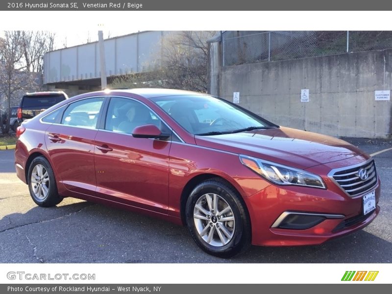 Venetian Red / Beige 2016 Hyundai Sonata SE