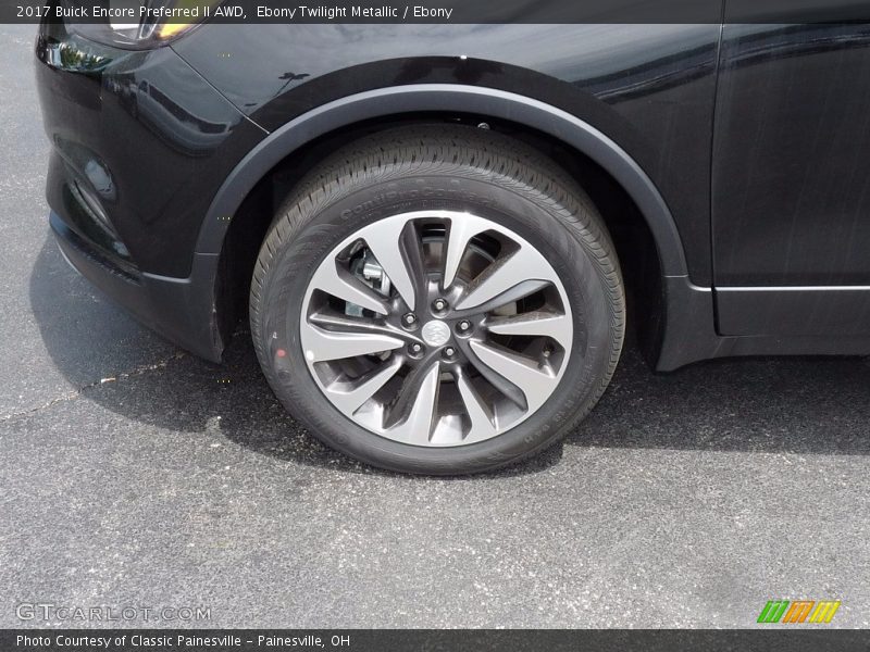 Ebony Twilight Metallic / Ebony 2017 Buick Encore Preferred II AWD