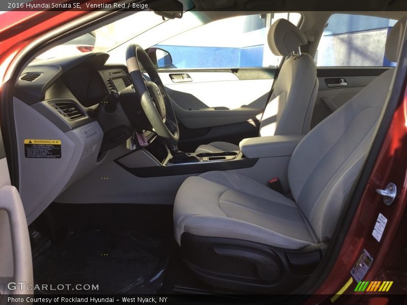 Venetian Red / Beige 2016 Hyundai Sonata SE