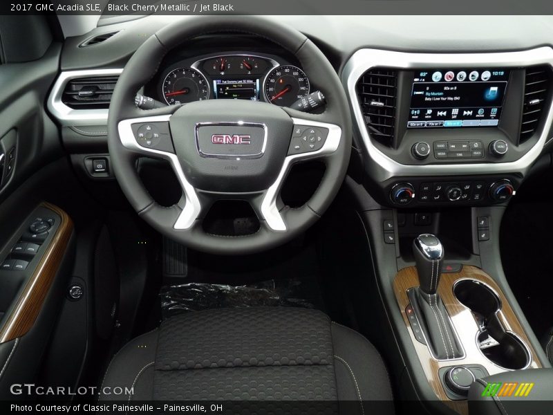 Black Cherry Metallic / Jet Black 2017 GMC Acadia SLE