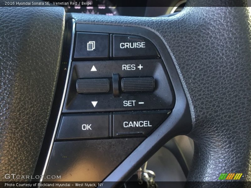 Venetian Red / Beige 2016 Hyundai Sonata SE