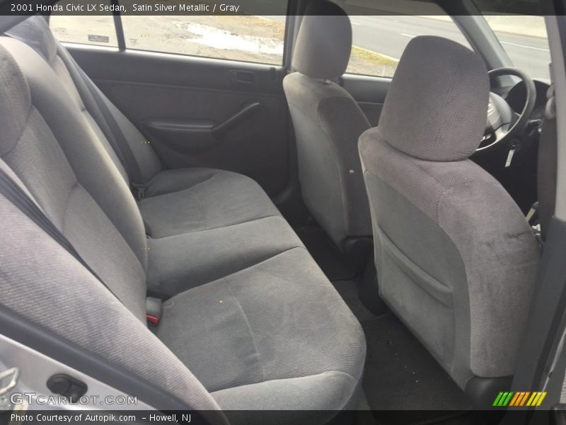 Satin Silver Metallic / Gray 2001 Honda Civic LX Sedan