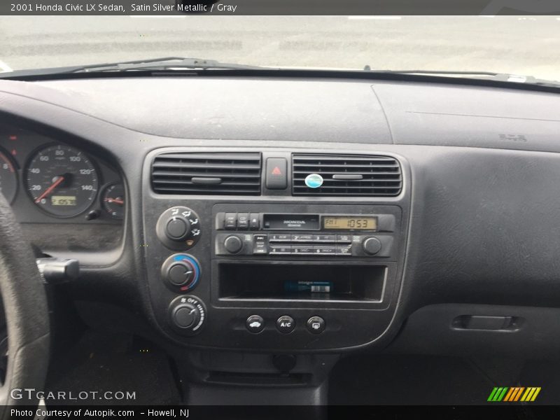 Satin Silver Metallic / Gray 2001 Honda Civic LX Sedan