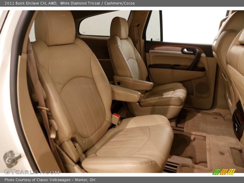 White Diamond Tricoat / Cashmere/Cocoa 2011 Buick Enclave CXL AWD