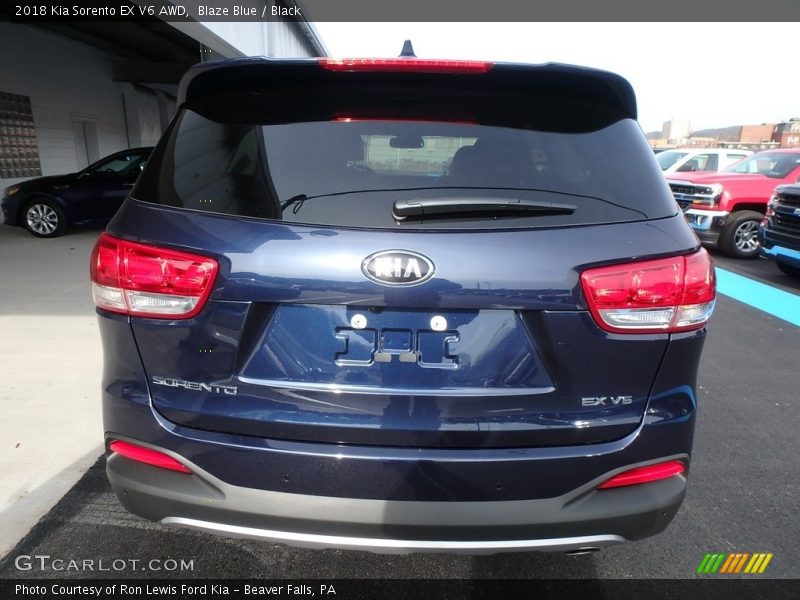 Blaze Blue / Black 2018 Kia Sorento EX V6 AWD