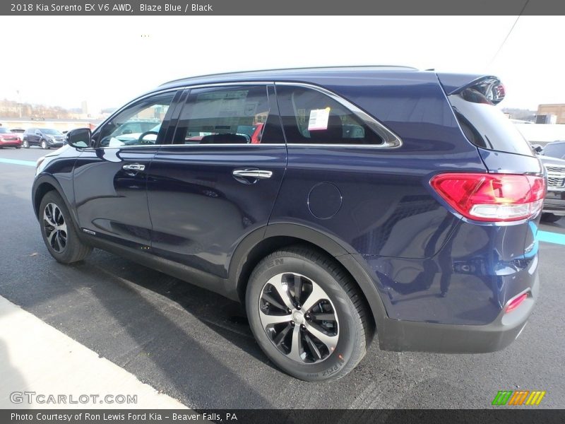 Blaze Blue / Black 2018 Kia Sorento EX V6 AWD