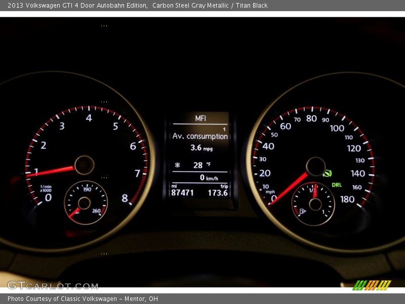 Carbon Steel Gray Metallic / Titan Black 2013 Volkswagen GTI 4 Door Autobahn Edition