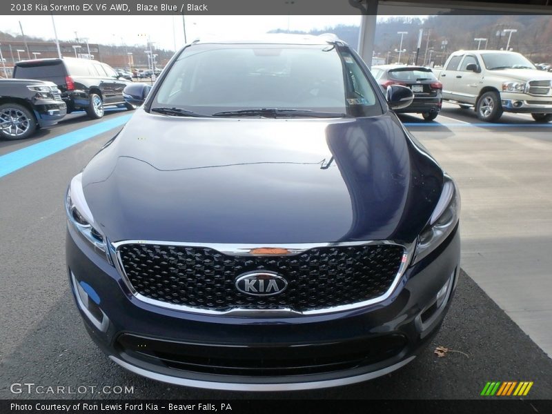 Blaze Blue / Black 2018 Kia Sorento EX V6 AWD
