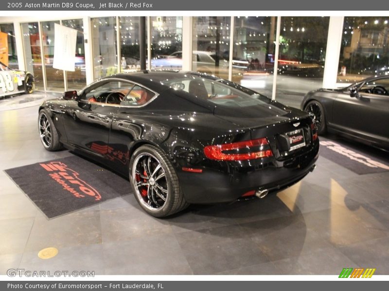 Jet Black / Red Fox 2005 Aston Martin DB9 Coupe