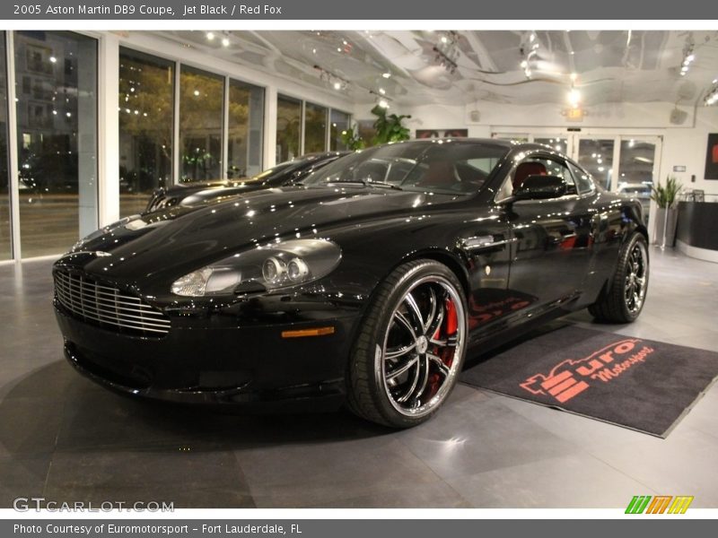 Jet Black / Red Fox 2005 Aston Martin DB9 Coupe