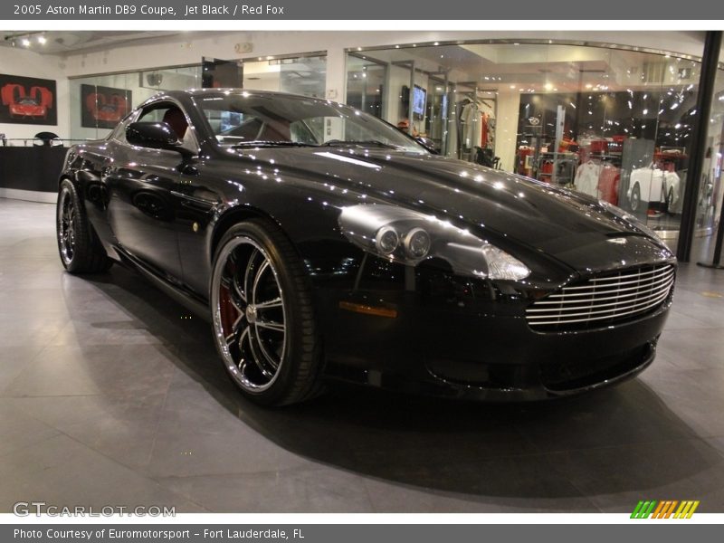 Jet Black / Red Fox 2005 Aston Martin DB9 Coupe
