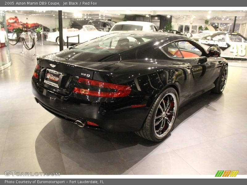 Jet Black / Red Fox 2005 Aston Martin DB9 Coupe