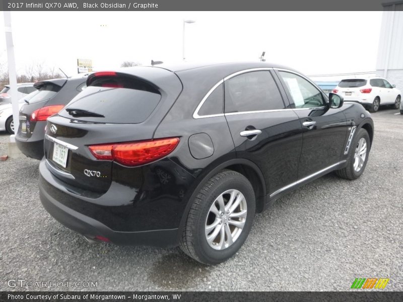 Black Obsidian / Graphite 2017 Infiniti QX70 AWD