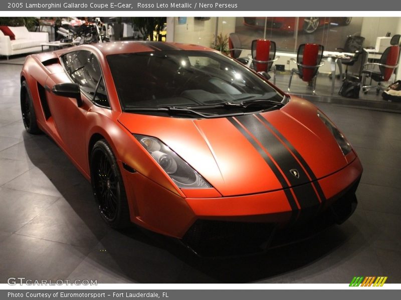 Rosso Leto Metallic / Nero Perseus 2005 Lamborghini Gallardo Coupe E-Gear