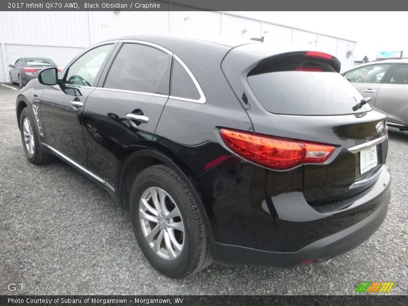 Black Obsidian / Graphite 2017 Infiniti QX70 AWD