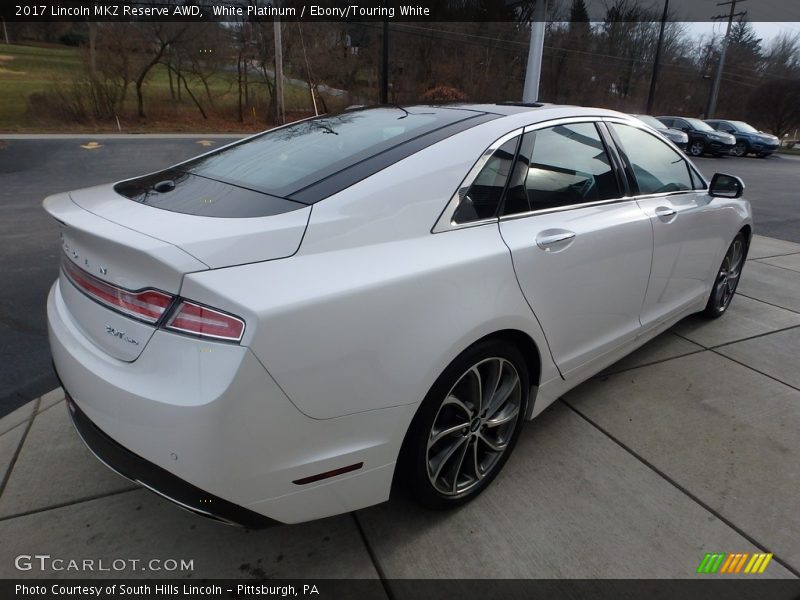 White Platinum / Ebony/Touring White 2017 Lincoln MKZ Reserve AWD