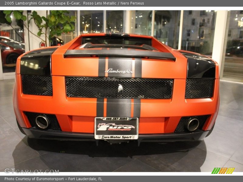 Rosso Leto Metallic / Nero Perseus 2005 Lamborghini Gallardo Coupe E-Gear