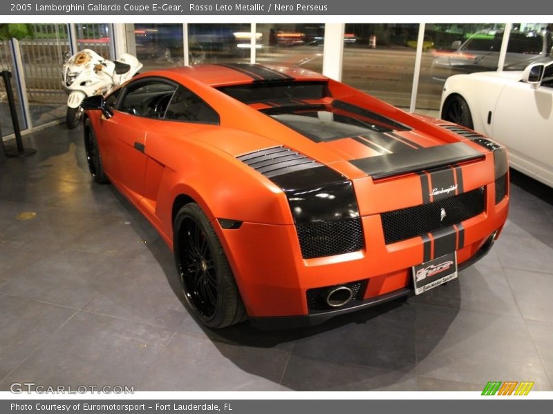 Rosso Leto Metallic / Nero Perseus 2005 Lamborghini Gallardo Coupe E-Gear