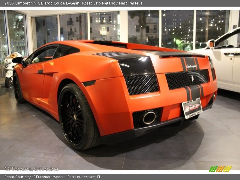 Rosso Leto Metallic / Nero Perseus 2005 Lamborghini Gallardo Coupe E-Gear