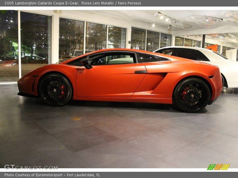 Rosso Leto Metallic / Nero Perseus 2005 Lamborghini Gallardo Coupe E-Gear