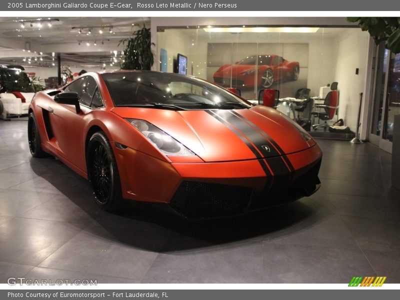 Rosso Leto Metallic / Nero Perseus 2005 Lamborghini Gallardo Coupe E-Gear