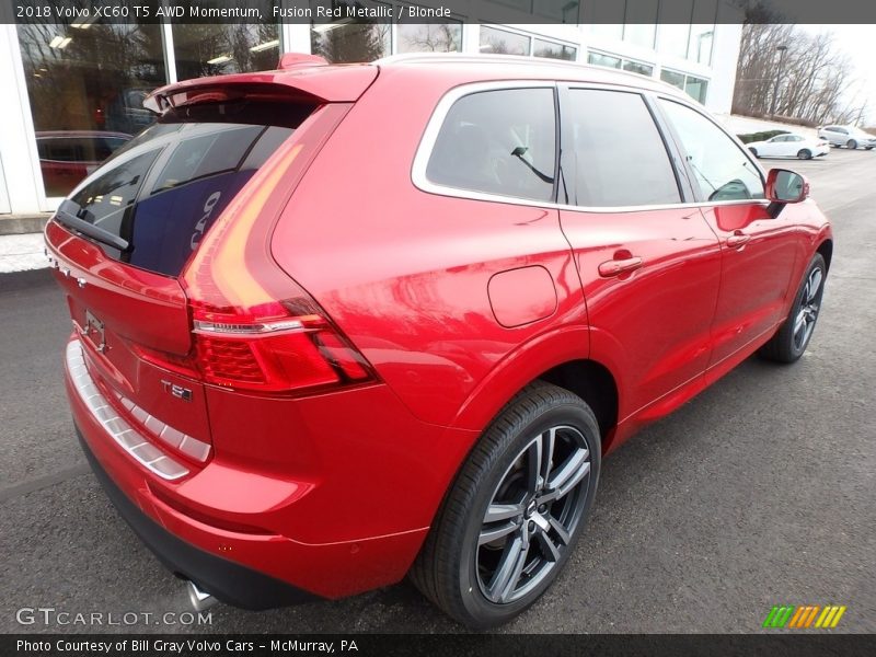 Fusion Red Metallic / Blonde 2018 Volvo XC60 T5 AWD Momentum