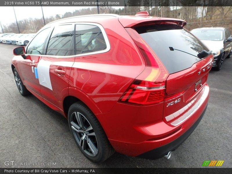 Fusion Red Metallic / Blonde 2018 Volvo XC60 T5 AWD Momentum